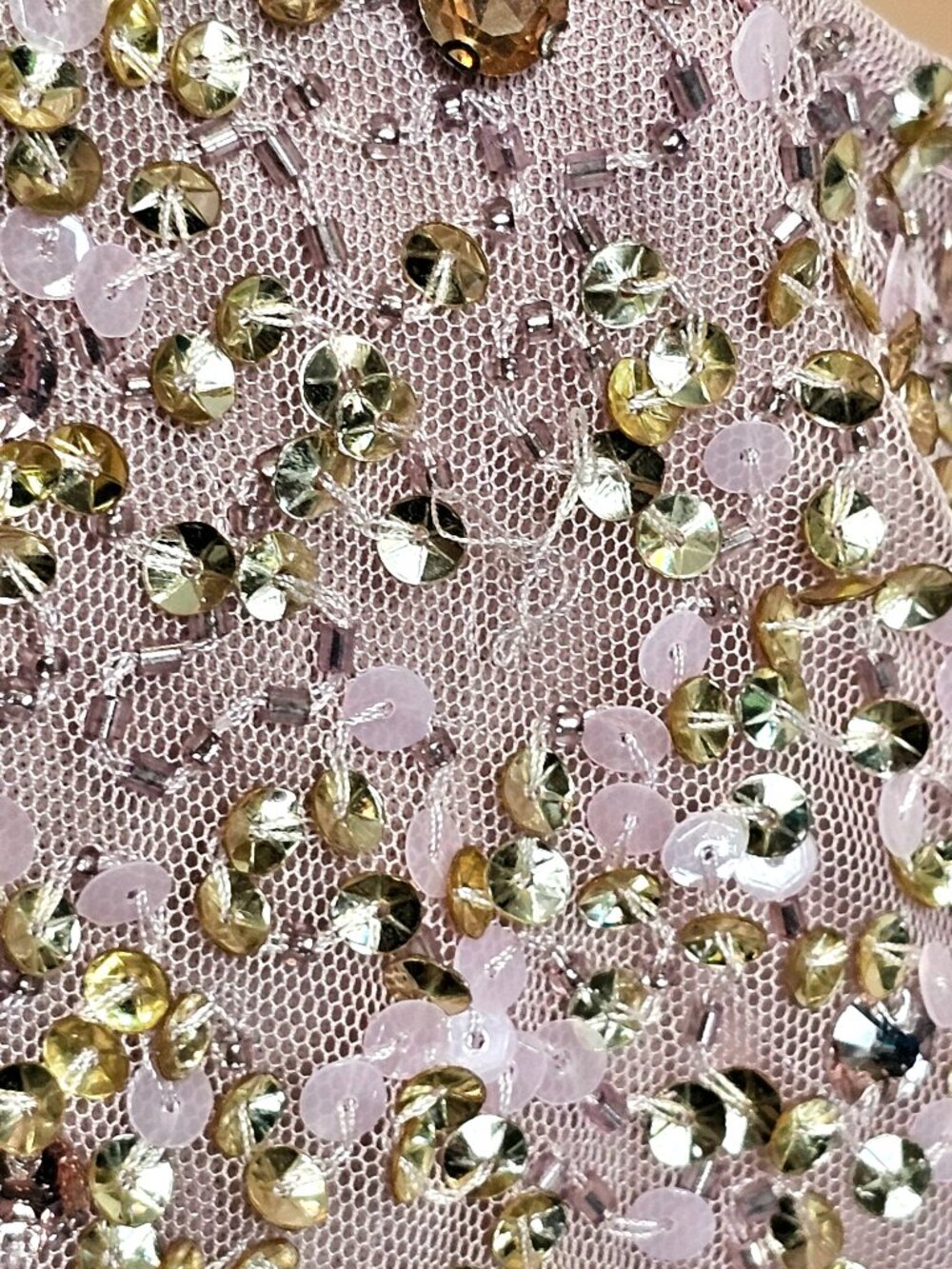 Mac Duggal Blush Beaded One Shoulder Gown Size 14 — As-Is - Picture 15 of 17